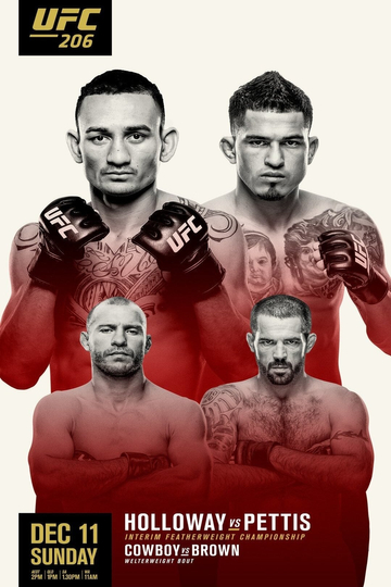 UFC 206: Holloway vs. Pettis Poster