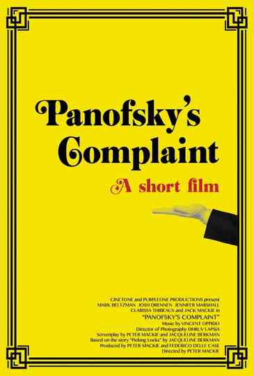 Panofskys Complaint poster