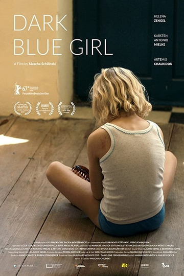 Dark Blue Girl Poster