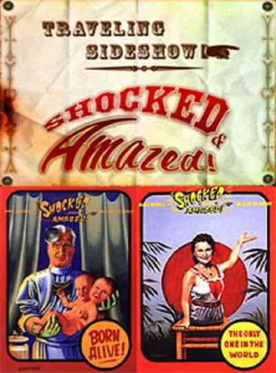 Traveling Sideshow Shocked and Amazed Poster