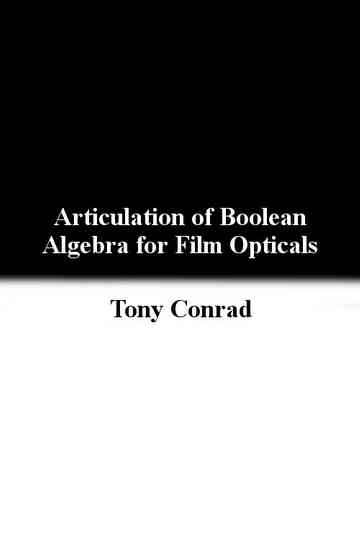 Articulation of Boolean Algebra for Film Opticals Poster