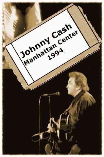 Johnny Cash - Manhattan Center Poster