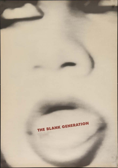 The Blank Generation Poster