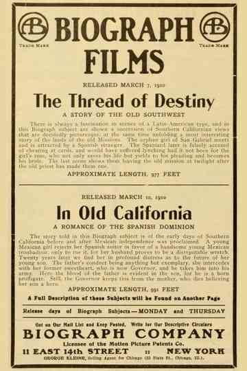 In Old California Poster