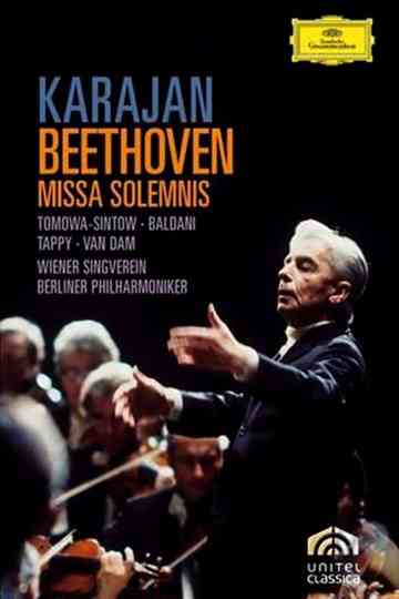 Beethoven  Missa Solemnis Berliner Philharmoniker Herbert von Karajan poster