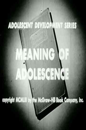 Meaning of Adolescence Poster