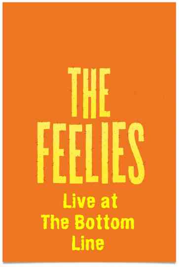 The Feelies Live at The Bottom Line Poster