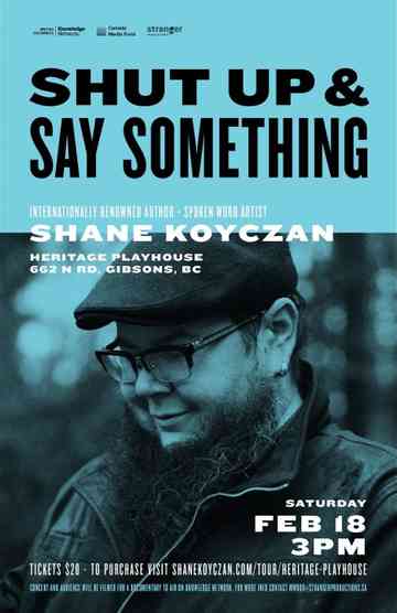 Shut Up and Say Something Poster