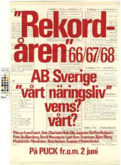 Rekordåren 66/67/68 Poster