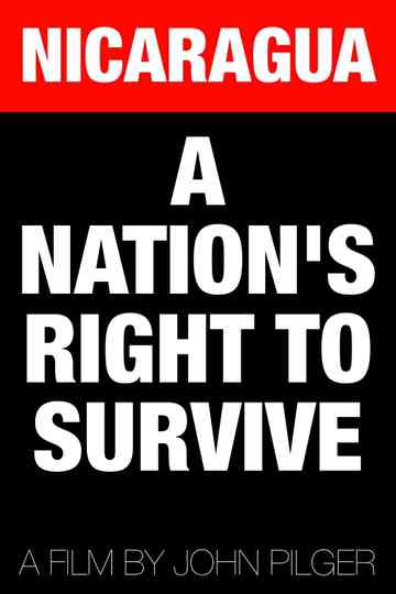Nicaragua A Nations Right to Survive Poster