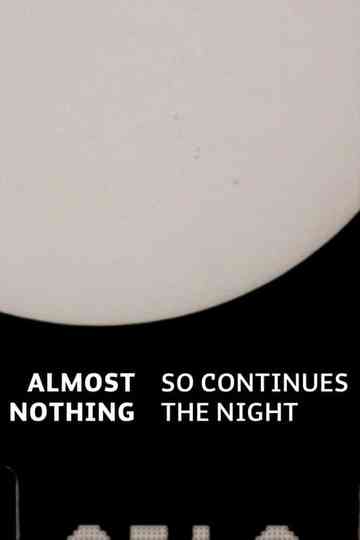 Almost Nothing So Continues the Night poster
