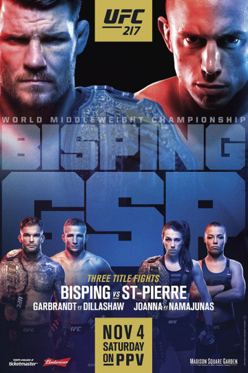 UFC 217: Bisping vs. St-Pierre Poster