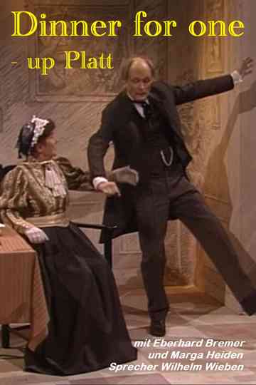 Dinner for one - up Platt Poster