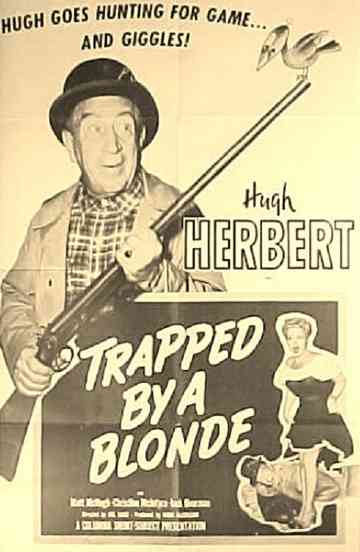 Trapped by a Blonde Poster