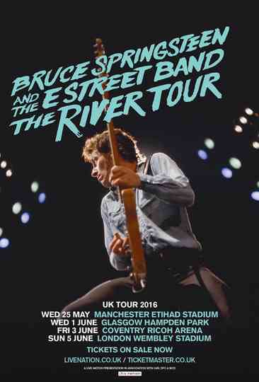 Bruce Springsteen - The River Tour - Wembley 2016 Poster