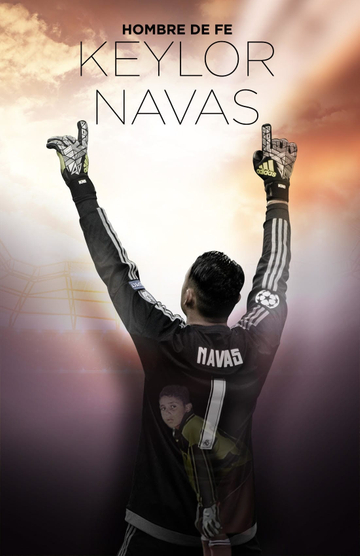 Keylor Navas Hombre de Fe Poster