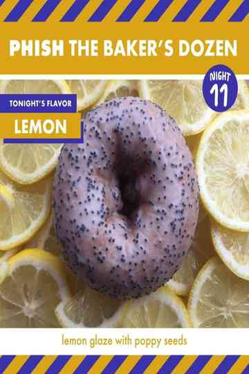 Phish The Baker's Dozen Night 11 Lemon Poster