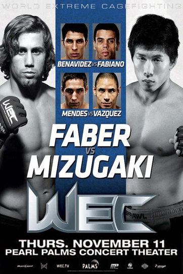 WEC 52: Faber vs. Mizugaki Poster