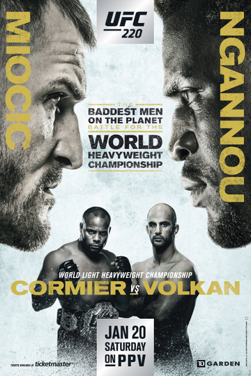 UFC 220 Miocic vs Ngannou Poster