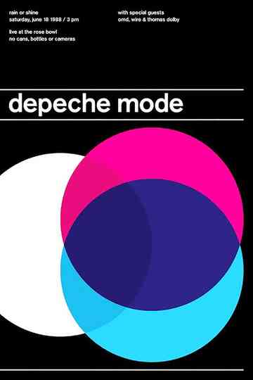 Depeche Mode: Live at the Pasadena Rose Bowl Poster