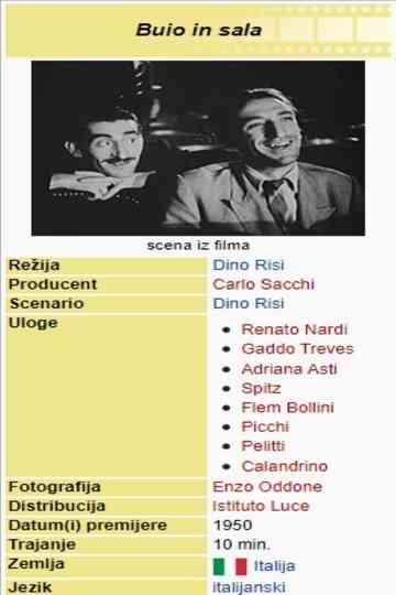 Lights Out in the Cinema Hall Poster