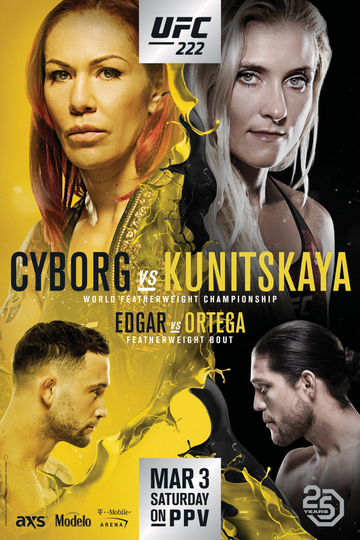 UFC 222 Cyborg vs Kunitskaya Poster