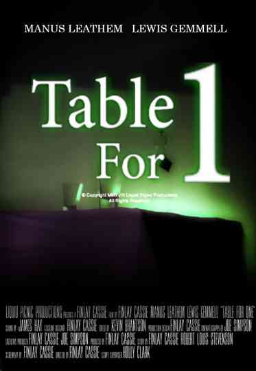 Table For One Poster