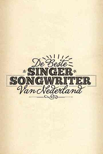 De Beste Singer-Songwriter van Nederland Poster