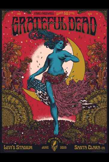 Grateful Dead Fare Thee Well  50 Years of Grateful Dead Santa Clara Poster