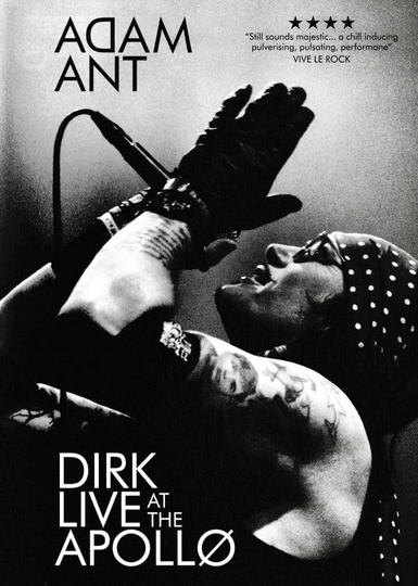 Adam Ant: Dirk Live at the Apollo Poster