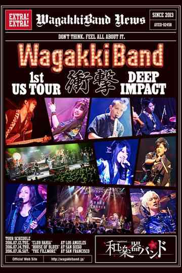 WagakkiBand 1st US Tour Shogeki DEEP IMPACT Poster