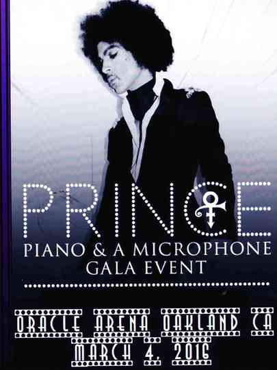 Prince Piano and a Microphone Tour Poster