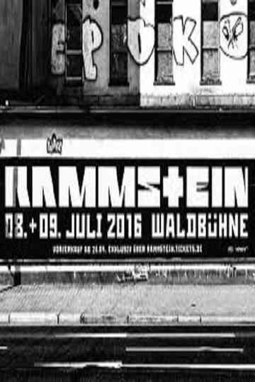 Rammstein Berlin Waldbühne Poster