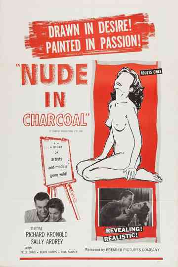 Nude in Charcoal Poster