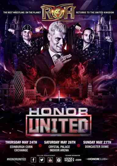 ROH Honor United  London Poster