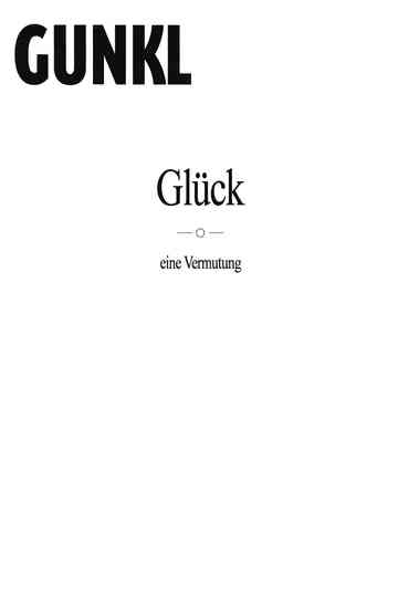 Gunkl: Glück - eine Vermutung Poster