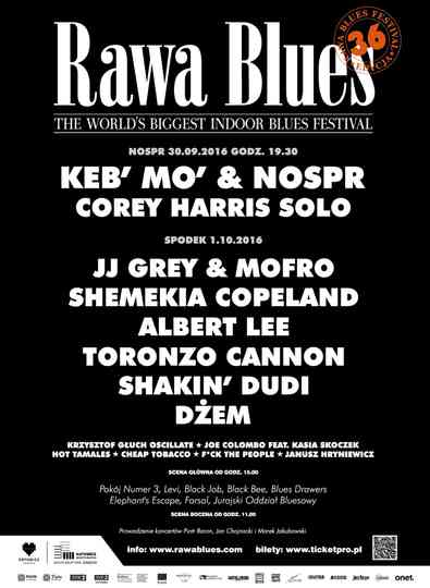Keb Mo  NOSPR  Rawa Blues Festival Poster