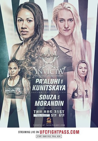 Invicta FC 25 Kunitskaya vs Paaluhi Poster