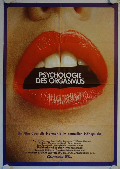 Psychology of the Orgasm Poster