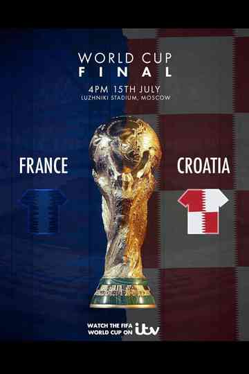 France Croatie Foot Coupe du monde 2018 Finale Poster