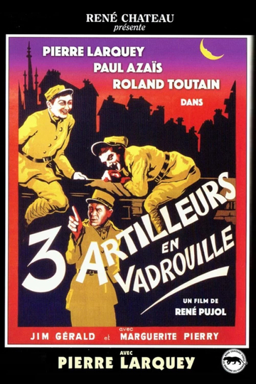 Three Artillerymen on the Move Poster