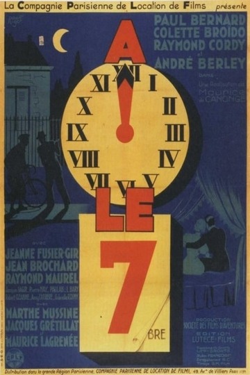 À minuit, le 7 Poster