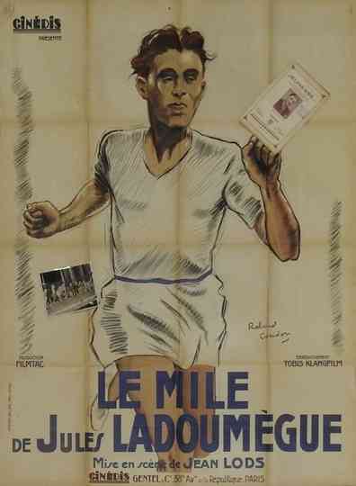 Jules Ladoumègues mile Poster