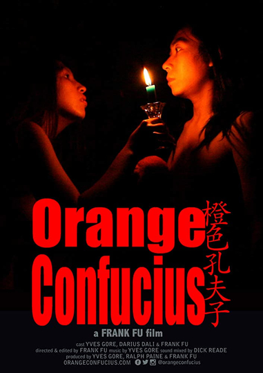 Orange Confucius Poster