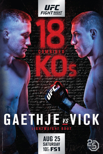 UFC Fight Night 135 Gaethje vs Vick Poster