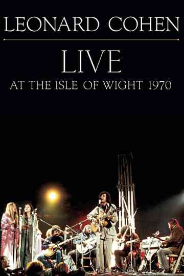 Leonard Cohen Live at the Isle of Wight 1970 Poster