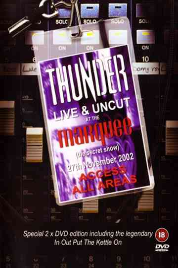 Thunder  Live And Uncut At The Marquee Poster