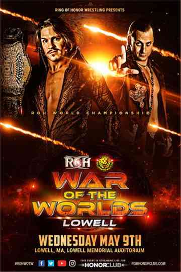 ROH  NJPW War of The Worlds  Lowell Poster