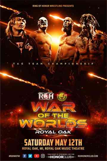 ROH  NJPW War of The Worlds  Royal Oak Poster
