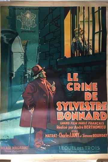 Le Crime de Sylvestre Bonnard Poster